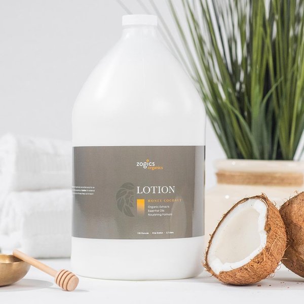 Zogics Organics Lotion, Honey Coconut, 4PK OLHC128-4